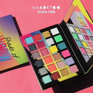 Shade Of Rainbow" อายแชโดว์ 24 สี สีเยอะ สี ชัด ติดทนไม่หลุดลอกระหว่างวัน ShadeToo - 24 Colors Eyeshadow Palette