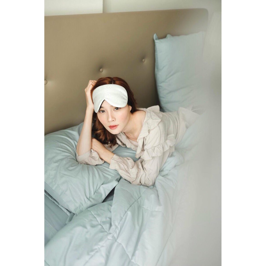 Alaska Bear ผ้าปิดตา sleepmask/blindfold 100% Mulberry Silk 19 Momme, super soft & smooth