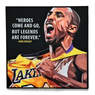 Kobe Bryant #2 โคบี้ ไบรอันท์ Basketball บาสเก็ตบอล รูปภาพ​ติด​ผนัง​ pop art​ กรอบรูป นักกีฬา​​ ของขวัญ​​ แต่งบ้าน