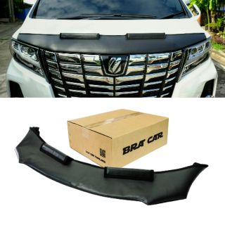 หน้ากากหนังกันหินกันแมลงหุ้มฝากระโปรงหน้ารถยนต์ Toyota Alphard 2017