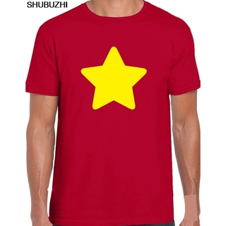 [COD]ใหม่ เสื้อยืดคอกลม ผ้าฝ้าย 100% พิมพ์ลายการ์ตูนอัญมณีอวกาศ Steven Universe Yellow Star สําหรับผู้ชายS-5XL