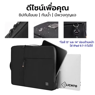 WiWU กระเป๋าแล็ปท็อป ซองใส่โน๊ตบุ๊ค คุณภาพดี ผ้ากันน้ำ ซิปกันน้ำ รุ่น Alpha Double Layer Sleeve
