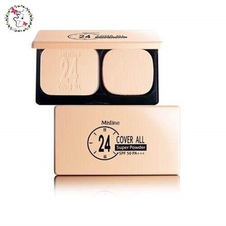 มิสทิน แป้งพัฟ 24 คัฟเวอร์ออล ซุปเปอร์ เพาเดอร์ Mistine 24 Cover All Super Powder SPF 50 PA+++ 10 g.