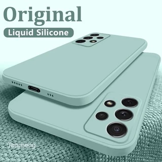 เคสโทรศัพท์ซิลิโคน ทรงสี่เหลี่ยม กันกระแทก สําหรับ Samsung Galaxy A53 A52s A52 A72 A32 4G 5G