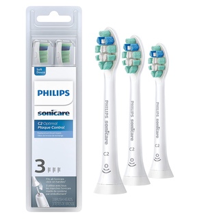 Philips toothbrush Sonicare เปลี่ยนหัวแปรงสีฟัน หัวแปรงสีฟันเดิม สีขาว 3 ชิ้น