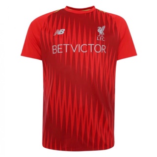 เสื้อกีฬาแขนสั้น ลายทีม Liverpool 2018/19 สีแดง