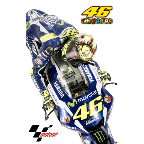 โปสเตอร์ Yamaha Motogp Rossi ขนาดใหญ่ 57x89 Cm