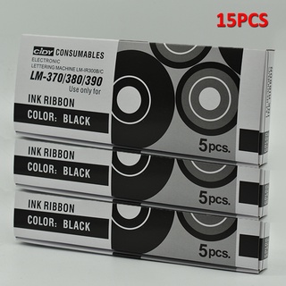Cidy ริบบิ้นหมึก MAX INK LM-IR300B สําหรับเครื่องพิมพ์ MAX LETATWIN Cable ID LM-370E LM-380A LM-390A/PC 15 ชิ้น