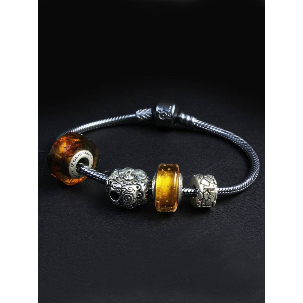 OHM Beads สร้อยข้อมือ Dirty Bracelet Silver 925 เครื่องประดับ บีด เงิน ...
