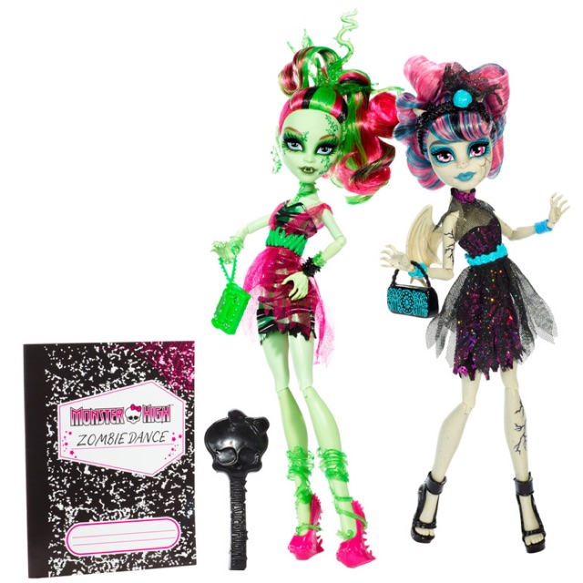 MONSTER HIGH® Zombie Shake™ Rochelle Goyle® and Venus McFlytrap® Dolls
