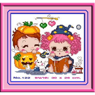 ไอแอมครอสติช iamcrossstitch DIY รหัส L-122 30x30 cm. ชุดอุปกรณ์งานฝีมือปักครอสติชครบชุด