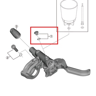 Shimano สกรูเบรกมือ สําหรับจักรยานเสือภูเขา MTB &amp;amp; โอริง Y8V198030 Y8rm98010 Y8VC98010 Y8WC98010 Y8V398010