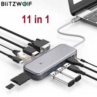 Blitzwolf® Bw-th8 11 in 1 ฮับข้อมูล USB-C