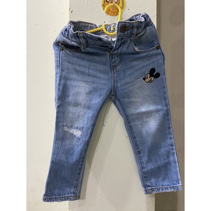 ยีนส์ผ้านิ่ม zara kid แท้💯 (12-18m)