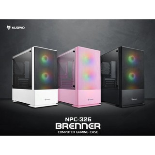 CASE (เคสเกมมิ่ง) NUBWO BRENNER NPC-326 Micro-ATX Gaming Case ประกัน 1ปี