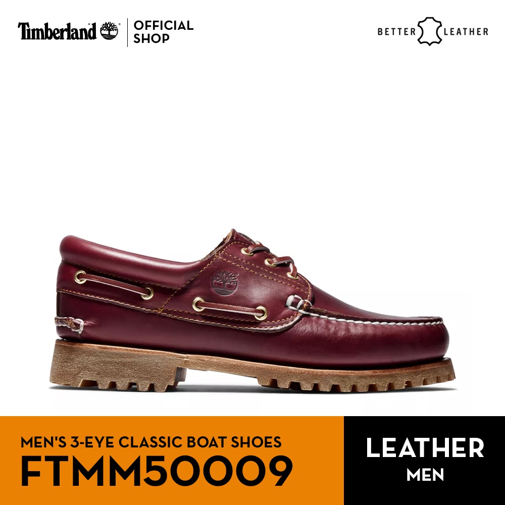 Timberland MEN'S ICON 3-EYE CLASSIC HANDSEWN LUG SHOES รองเท้าโบทชูผู้ชาย (FTMM50009)
