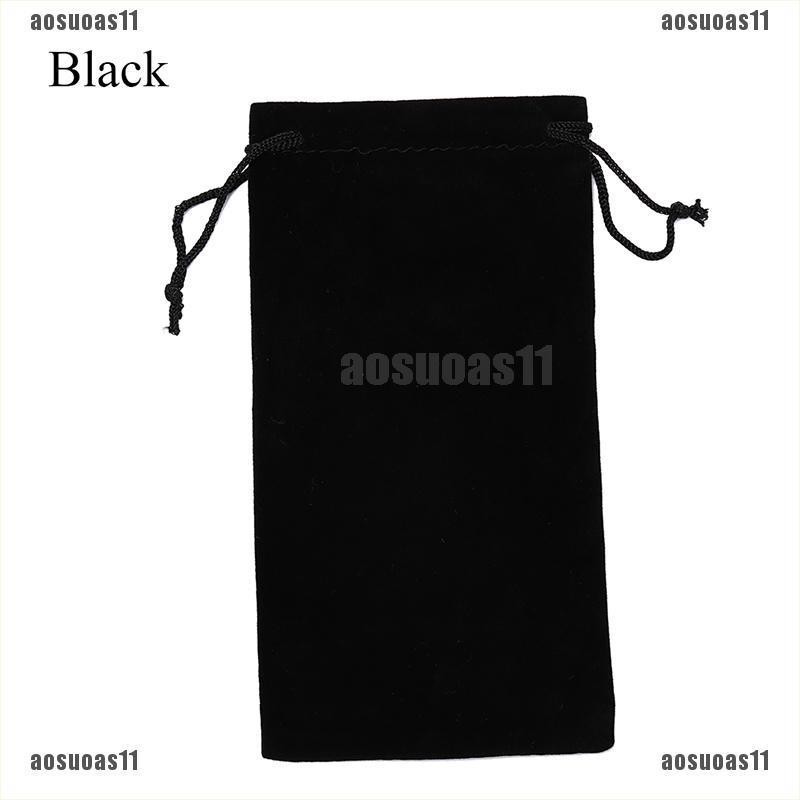 aosuOAS1pcleatherfabricsunglassesjewelrypouchsofteyeglassesbag