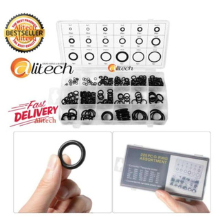 iremax ยางโอริง 225pcs O-Ring Assortment Nitrile Rubber Washer Seals NBR Kit 18 Sizes in Black