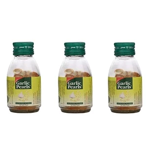 Garlic Pearls น้ำมันกระเทียมสกัด 100 เม็ด หมดอายุ 30/07/2027 ลดไขมัน บำรุงหัวใจ หลอดเลือด