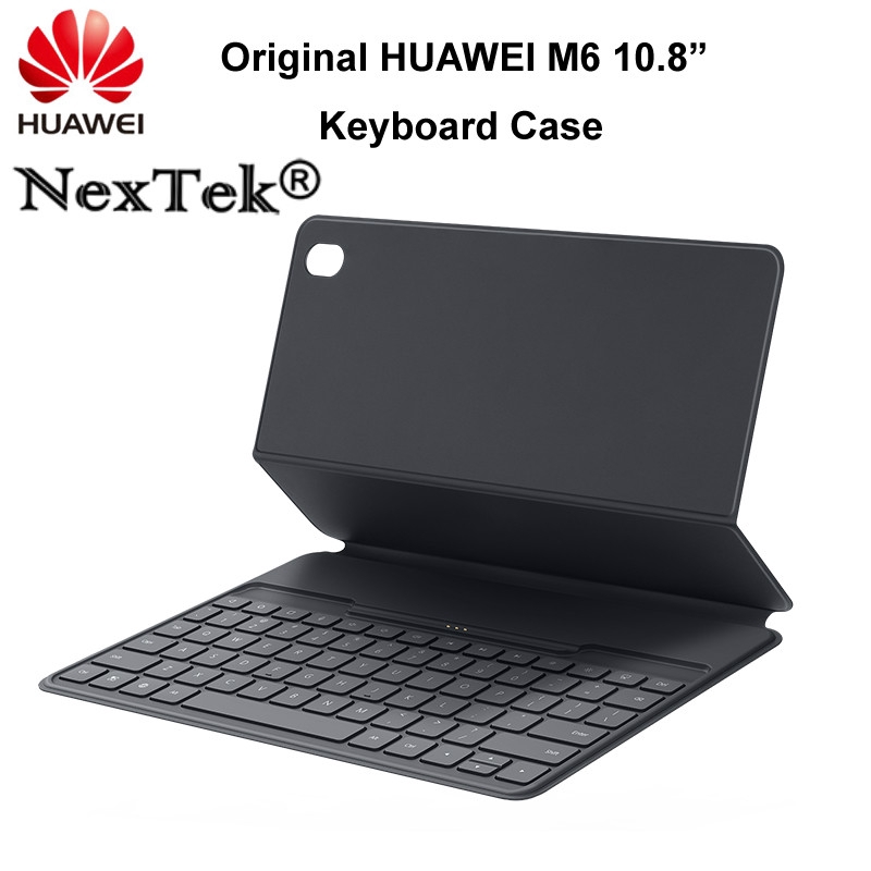 แท้100% Huawei Mediapad M6 10.8 inch Keyboard Case Stand Flip Leather Case for M6 10.8 inch Huawei Mediapad M6 10.8 Keyboard Case เคสแป้นพิมพ์ ฝาพับ แบบหนัง สำหรับ Huawei Mediapad M6 10.8 นิ้ว
