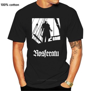 เสื้อยืดโอเวอร์ไซส์เสื้อยืด พิมพ์ลาย Nosferatu สีดํา สําหรับผู้ชายS-3XL