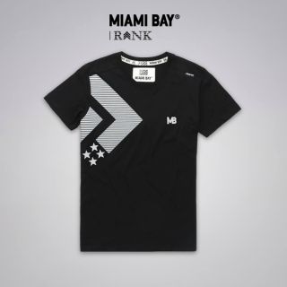 Miami Bay เสื้อยืด รุ่น Rank สีดำ