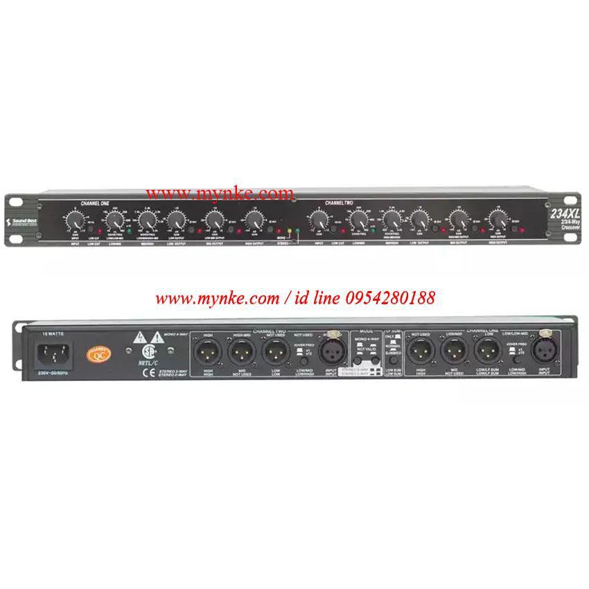 สเตอริโอครอสโซเวอร์  CROSSOVER 234XL 2-way / 3-way 4-way Crossover Sound Best CR-234XLB