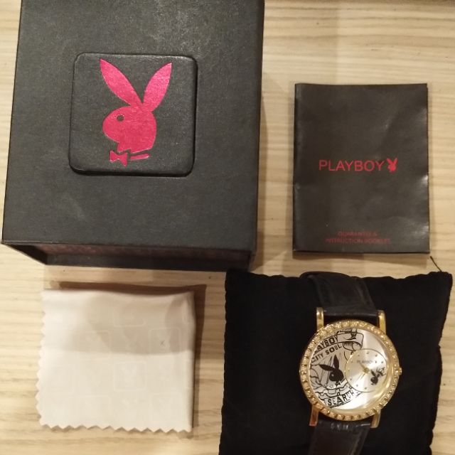 นาฬิกาข้อมือสายหนัง Playboy อุปกรณ์ครบ 5,000 --&gt; 1,000  บ.