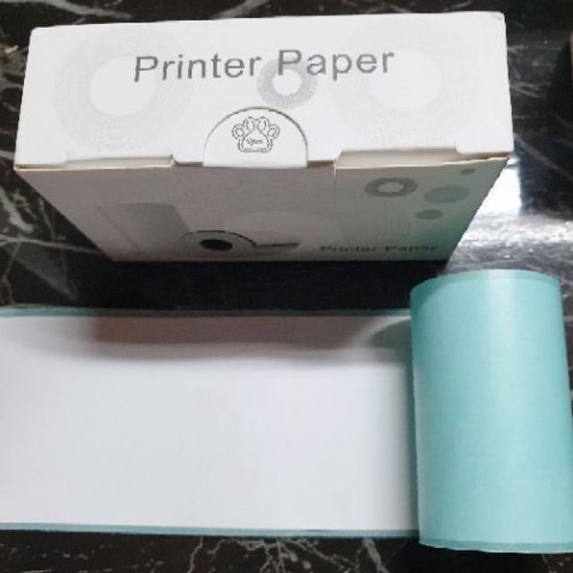 กระดาษสติกเกอร์แบบเว้นขอบ สำหรับเครื่องปริ้นพกพา paperang peripage  พร้อมส่ง