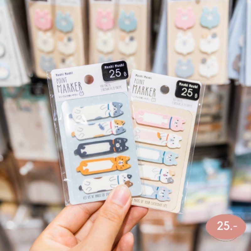 𝑴𝑶𝑺𝑯𝑰 𝑴𝑶𝑺𝑯𝑰 [พร้อมส่ง] Point Marker #กระดาษโน๊ต #โพสอิท #โน๊ตกาว #Notepad #postit