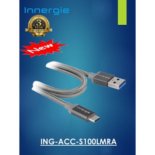 Innergie MagiCable USB-C to USB-A Cable 1 m Grey (ING-ACC-S100LMRA)