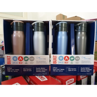 Built NY Slide Lock Stainless Steel Bottle ขวดน้ำสูญญากาศ