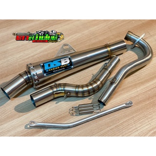 ท่อ DSB Racing ท่อทรง Z ปลายกรวย Wave110i/ดรีมซุปเปอร์คัพ/W125R,S,I แถมฟรี มิเนียมยึดท่อ อะไหล่แต่งเวฟ อะไหล่แต่งWave