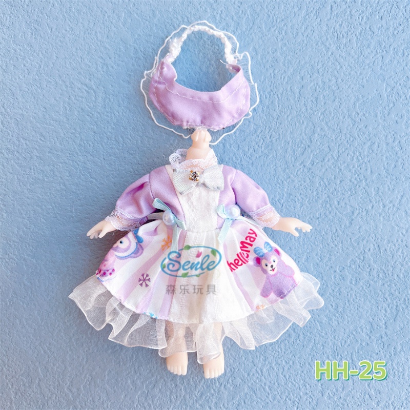 ชุดเสื้อผ้าตุ๊กตา DIY ขนาด 16-17 ซม. - รูปที่ 6