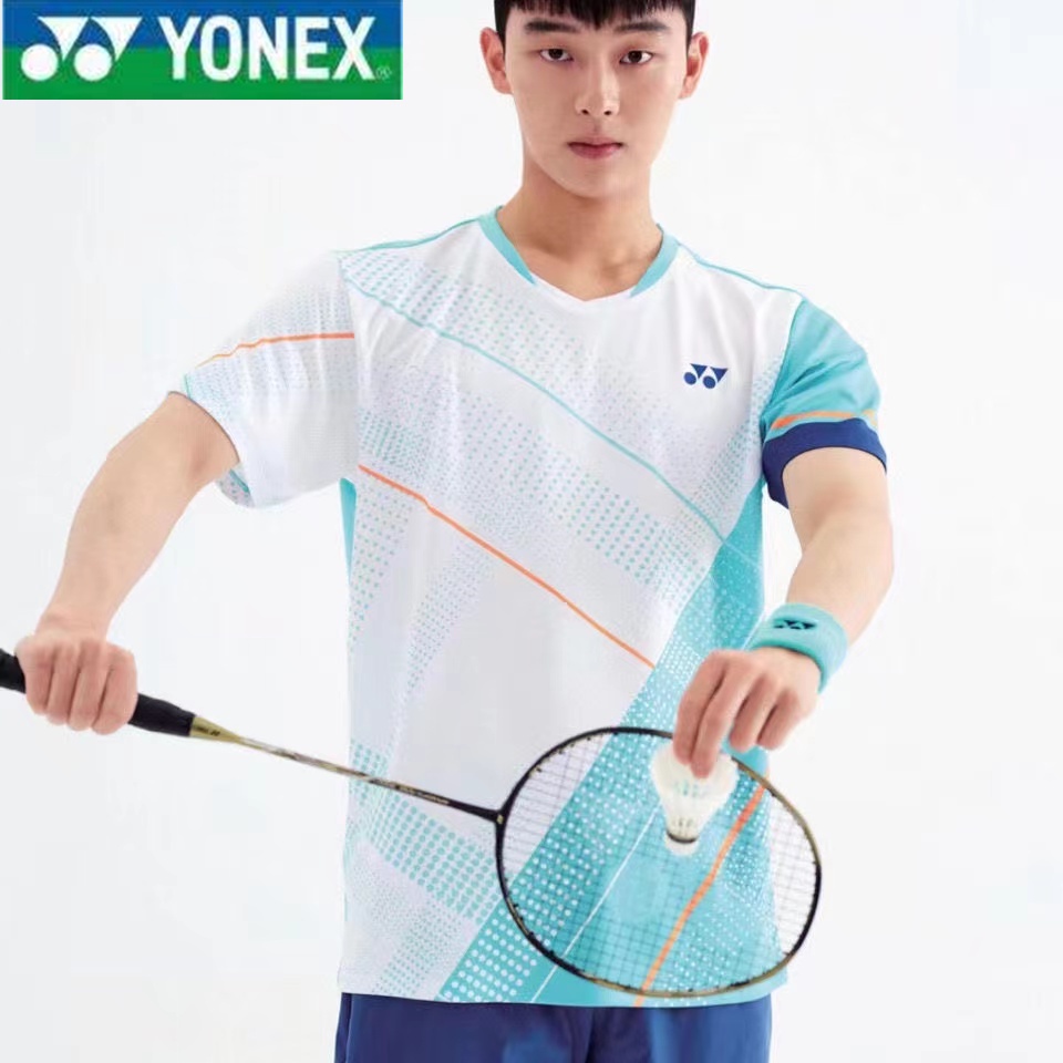 Yonex ชุดกีฬา เสื้อเทนนิส แบดมินตัน แขนสั้น แห้งเร็ว สําหรับเด็กผู้ชาย และผู้หญิง 2023