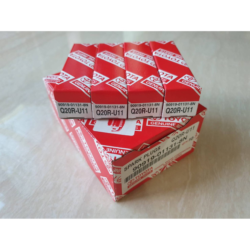 หัวเทียนQ20RU11AE100,AE110,SOLUNA,VIOS,ยาริส,ALTIS1600,18001JZ,2JZแท้ๆเบิกห้าง(4หัว1ชุด)ราคาชุดละ260