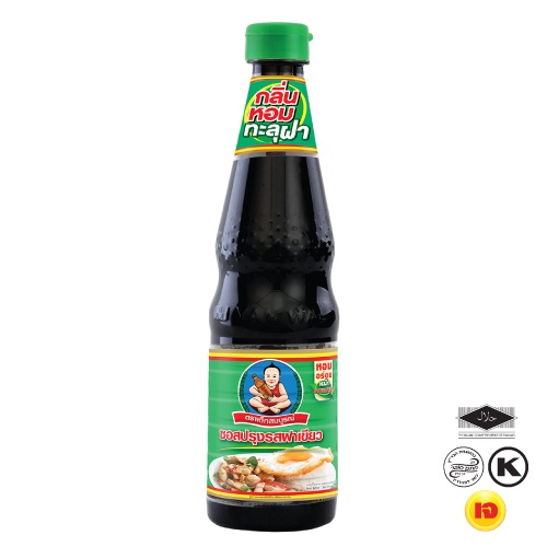 ตราเด็กสมบูรณ์ ซอสปรุงรสอาหารฝาเขียว 600 มล. / Deksomboon Brand Seasoning Sauce 600ml