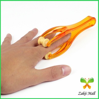 Zakii Mall เครื่องนวดนิ้ว ข้อต่อมือ แบบลูกกลิ้ง ที่หนีบนวดมือ แบบพกพา Rolling finger massager