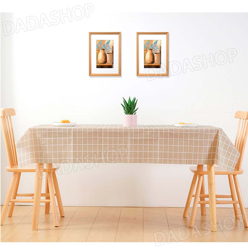 ้ผ้าปูโต๊ะ DF1 ผ้าคลุมโต๊ะอเนกประสงค์ กันเปื้อน กันน้ำ ทำความสะอาดง่าย ผ้าพร็อพถ่ายรูปลายตาราง มี3ขนาด - รูปที่ 7