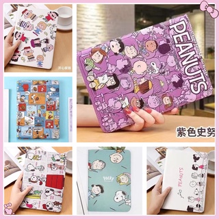 เคส Snoopy สําหรับ iPad Gen9 10.2 Gen7 2019 Gen8 iPad Case 2019Air3 10.5 Air3 mini 1 2 3 4 5 Cartoon Flip Cover