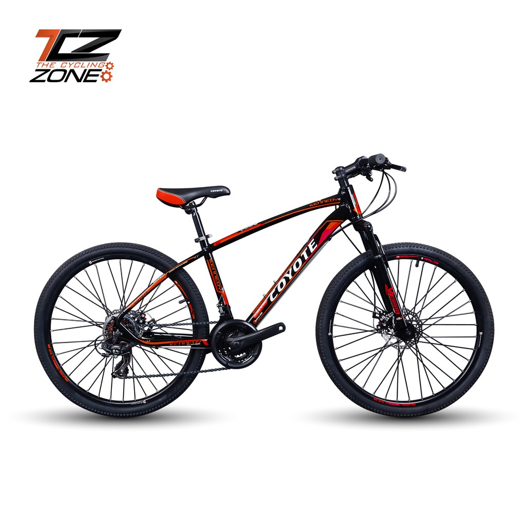 COYOTE จักรยานเสือภูเขา รุ่น KENNEDY 26 นิ้ว ตัวถัง อลูมิเนียม เกียร์ SHIMANO 24 ไซส์ 16 นิ้ว (สีแดง