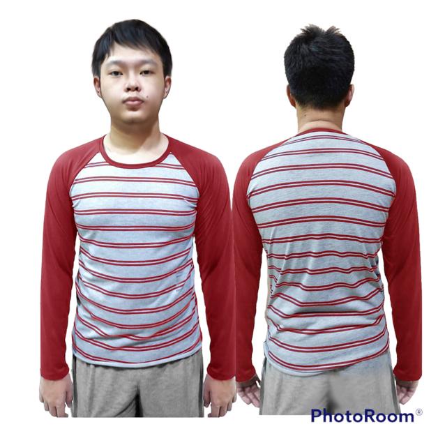 STRIPED T-SHIRT/LONG STRIPE KIMONO SIZE XL