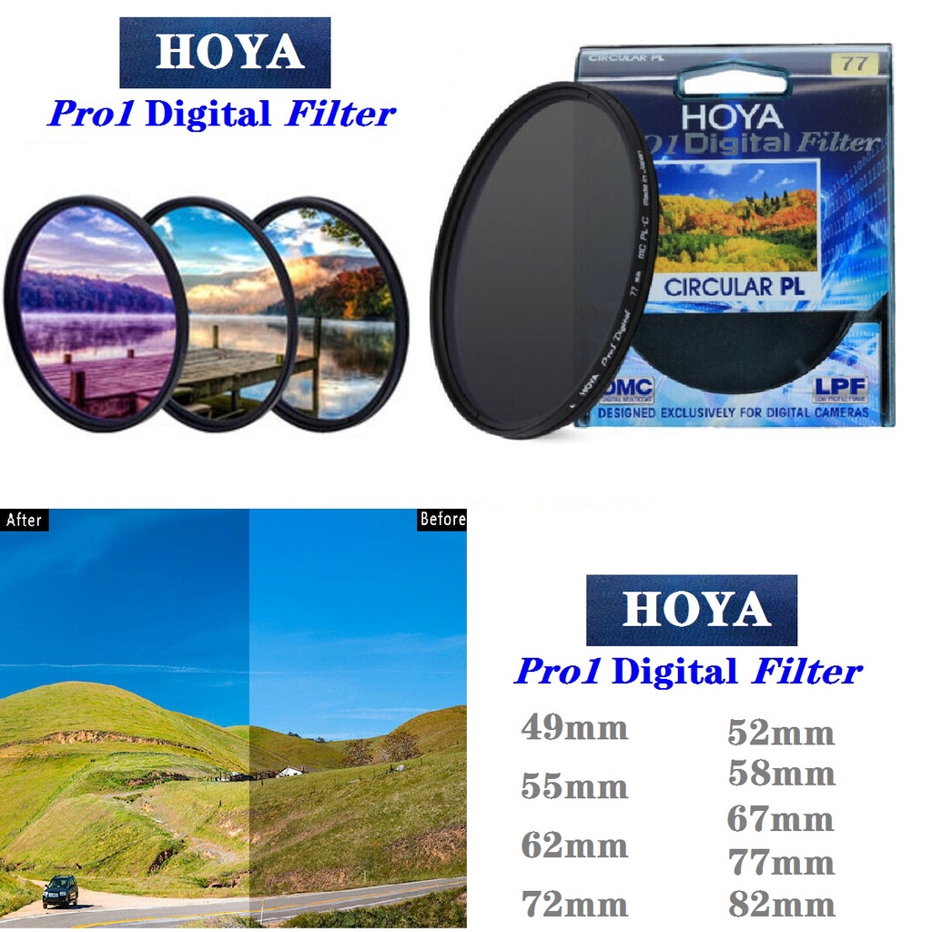 Hoya Pro1 Digital Cpl 77mm Circular Polarizing Polarizer Filter Pro 1 ...