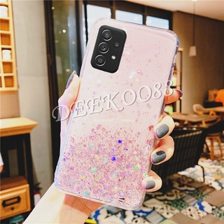 เคสโทรศัพท์ Samsung Galaxy A72 A52 A32 5G 4G 2021 New Casing Soft Silicone Glitter Gel Transparent Clear Slim Cover เคส SamsungA72 GalaxyA52 Phone Case