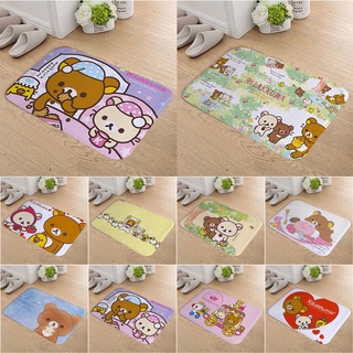 พรมเช็ดเท้า ลาย Kawasaki Rilakkuma สําหรับห้องนอน ระเบียง ห้องน้ํา ห้องครัว ทางเข้าบ้าน