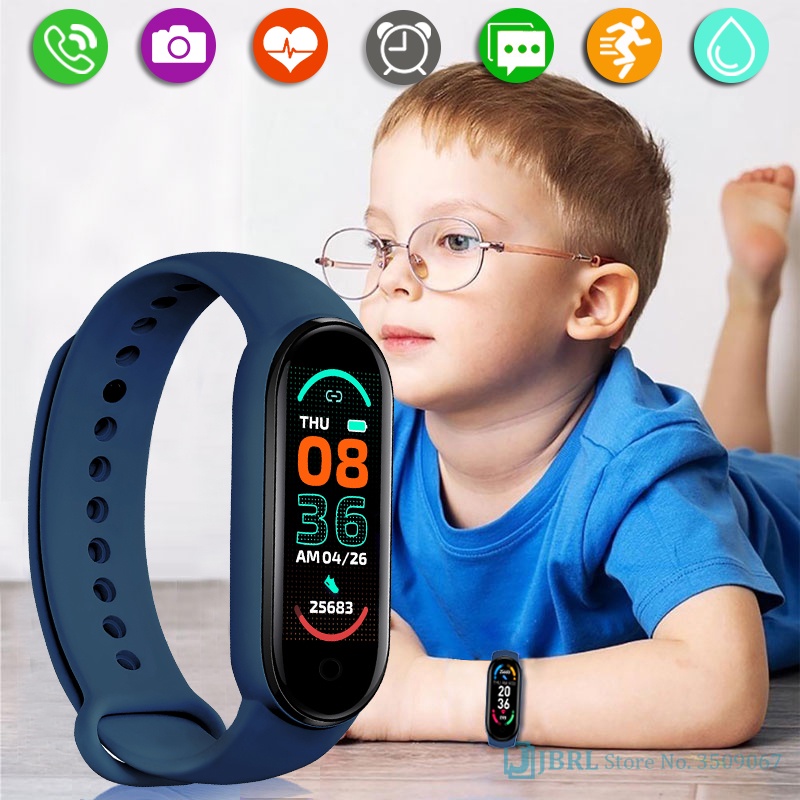 Smart Watch Kids Smartwatch Children Fitness Tracker Heart Rate Monitor For Boys Girls Electronic Clock Waterproof Child