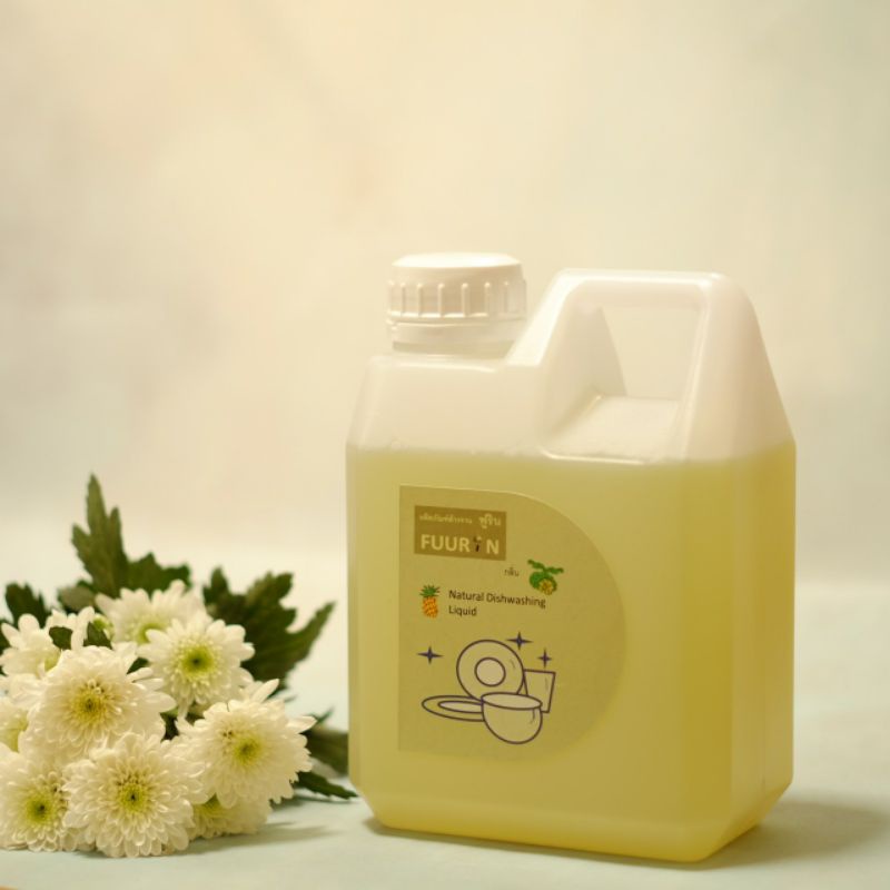 น้ำยาล้างจาน ฟูริน สูตรธรรมชาติ จากน้ำหมักสับปะรด