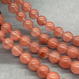 Watermelon Red Beads แตงโมลูกปัดสีแดง 4-12 มิลลิเมตรรอบลูกปัดหินธรรมชาติหลวม DIY สำหรับสร้อยคอ