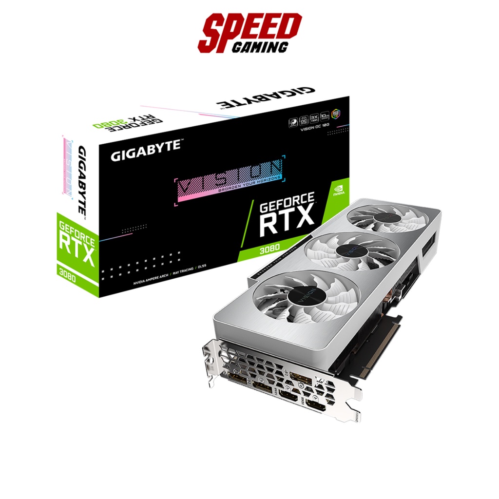 GIGABYTE VGA CARD GEFORCE RTX3080 VISION OC 10GB GDDR6X 320BIT/3Y By Speed Gaming