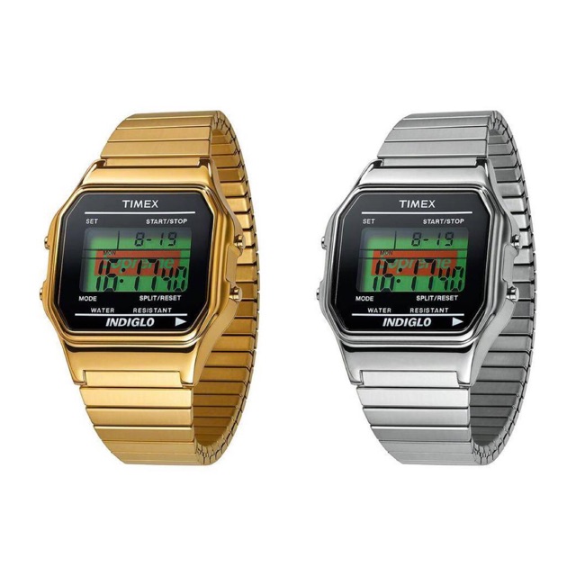 Supreme Timex Digital Watch FW19 "Silver" ของแท้ 💯